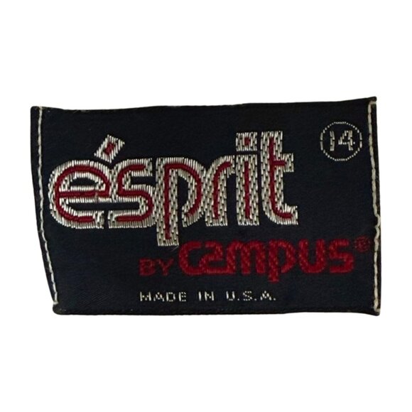 Vintage 80s Esprit by Campus Fair Isle Sweater – XS – Made in USA – Black Ivory - Picture 5 of 5